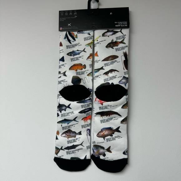 ODD SOX unisex salt water fish novelty socks - Picture 2 of 7